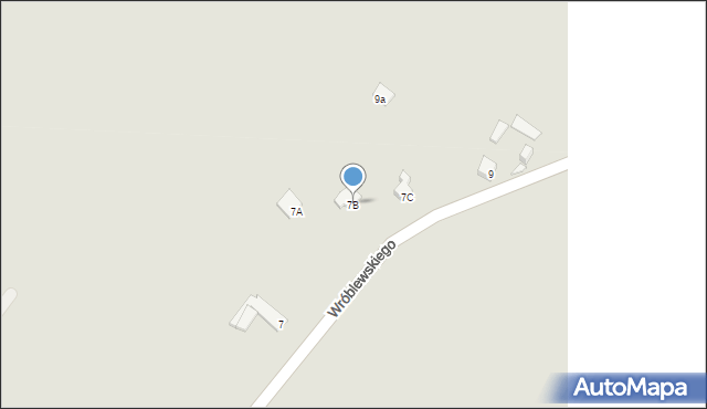 Sierpc, Wróblewskiego Walerego, gen., 7B, mapa Sierpc