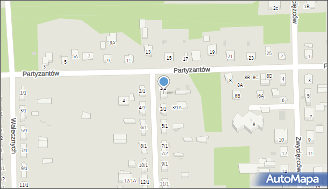 Skarżysko-Kamienna, Wrzosowa, 1/2, mapa Skarżysko-Kamienna