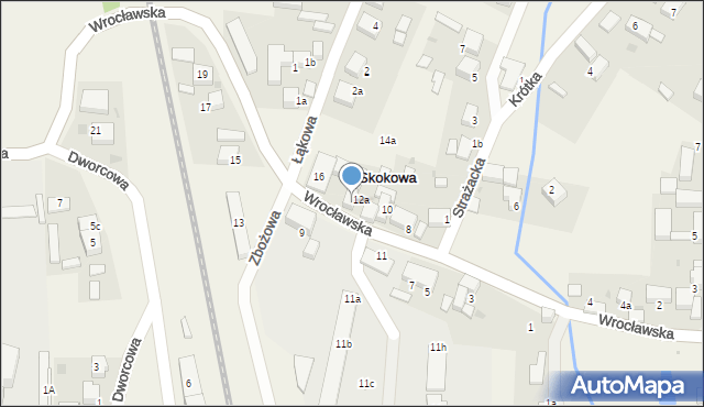 Skokowa, Wrocławska, 14, mapa Skokowa