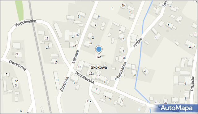 Skokowa, Wrocławska, 14a, mapa Skokowa