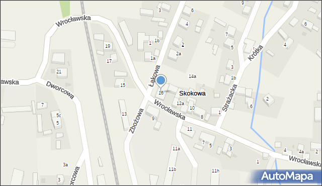 Skokowa, Wrocławska, 16, mapa Skokowa