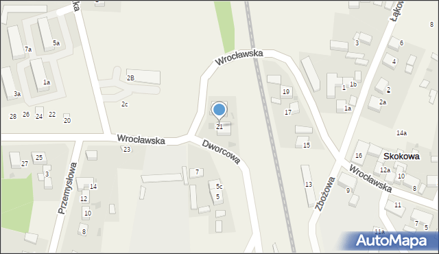 Skokowa, Wrocławska, 21, mapa Skokowa