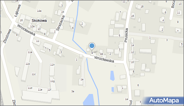 Skokowa, Wrocławska, 4, mapa Skokowa