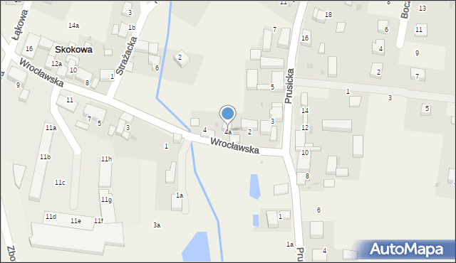 Skokowa, Wrocławska, 4a, mapa Skokowa