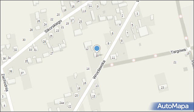 Skomlin, Wrocławska, 10, mapa Skomlin