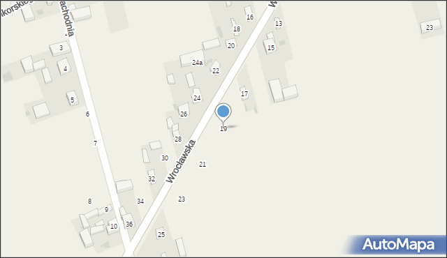 Skomlin, Wrocławska, 19, mapa Skomlin