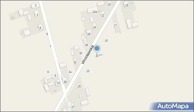 Skomlin, Wrocławska, 21, mapa Skomlin