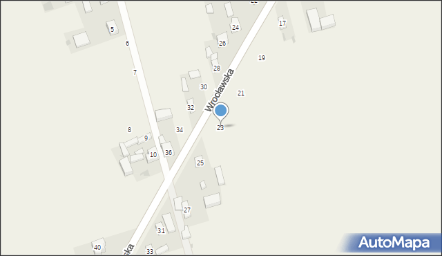 Skomlin, Wrocławska, 23, mapa Skomlin