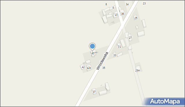 Skomlin, Wrocławska, 40, mapa Skomlin
