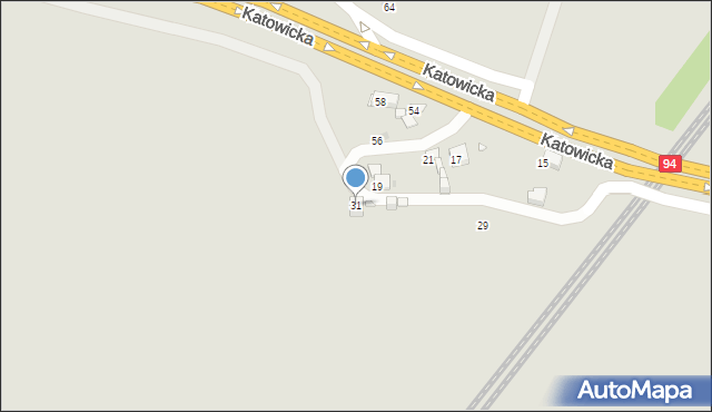Sławków, Wrocławska, 31, mapa Sławków