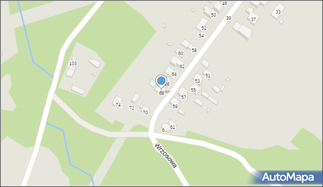 Sławków, Wrzosowa, 68, mapa Sławków