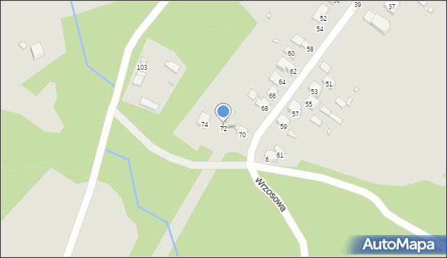 Sławków, Wrzosowa, 72, mapa Sławków