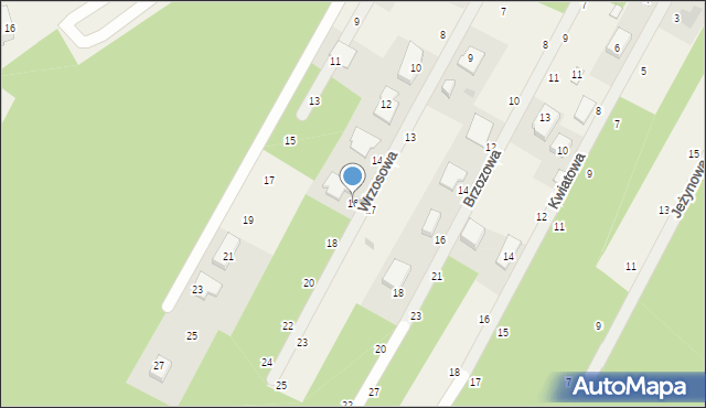 Smardzewice, Wrzosowa, 16, mapa Smardzewice