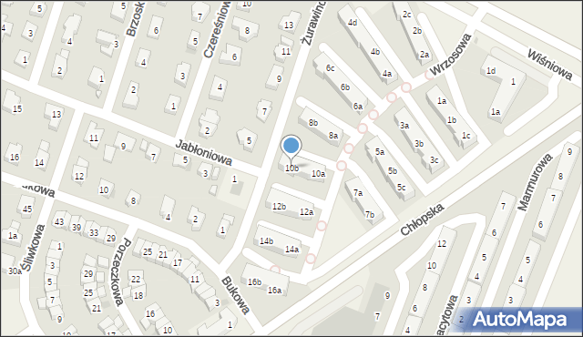 Smolec, Wrzosowa, 10b, mapa Smolec