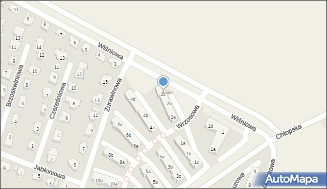 Smolec, Wrzosowa, 2c, mapa Smolec