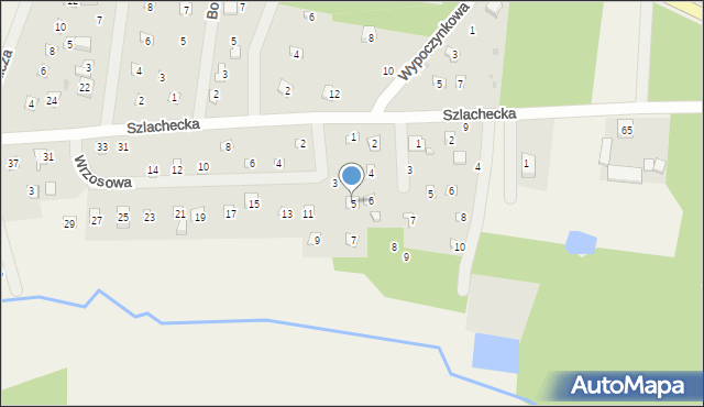 Smolice, Wrzosowa, 5, mapa Smolice