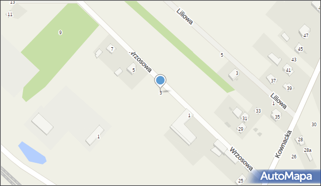 Sobolew, Wrzosowa, 3, mapa Sobolew