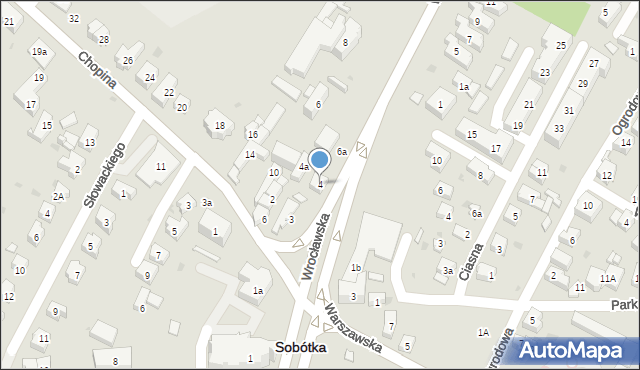 Sobótka, Wrocławska, 4, mapa Sobótka