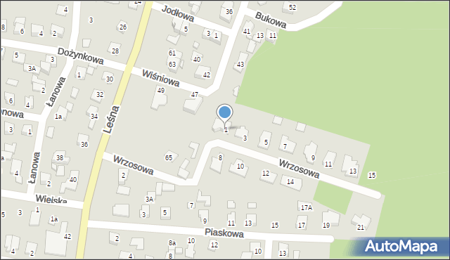 Solec Kujawski, Wrzosowa, 1, mapa Solec Kujawski