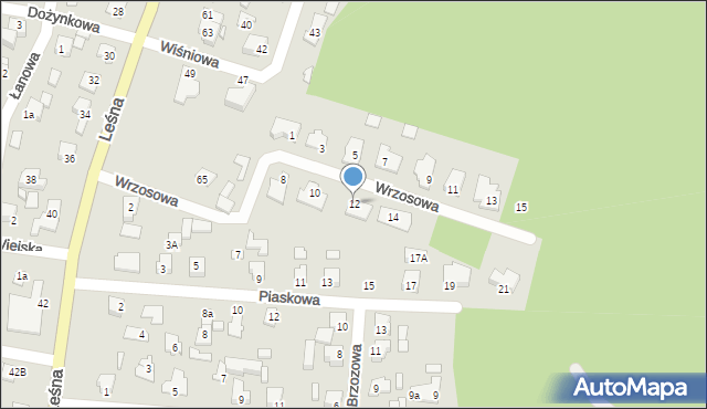 Solec Kujawski, Wrzosowa, 12, mapa Solec Kujawski