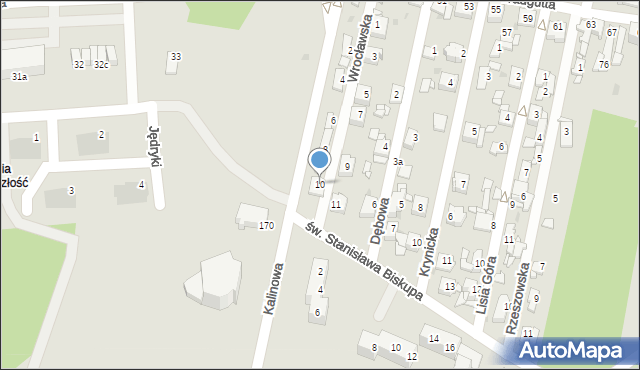 Sosnowiec, Wrocławska, 10, mapa Sosnowca