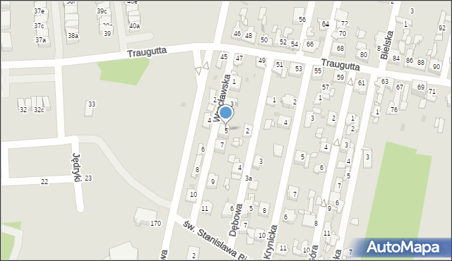 Sosnowiec, Wrocławska, 5, mapa Sosnowca
