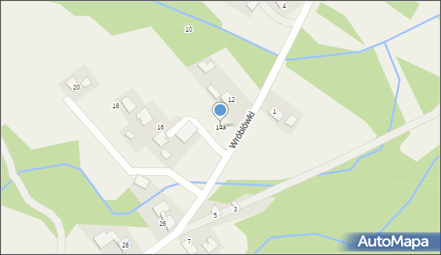 Spytkowice, Wróblówki, 14a, mapa Spytkowice