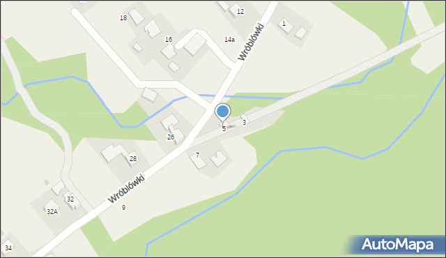 Spytkowice, Wróblówki, 5, mapa Spytkowice