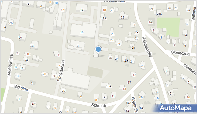 Środa Śląska, Wrocławska, 16a, mapa Środa Śląska