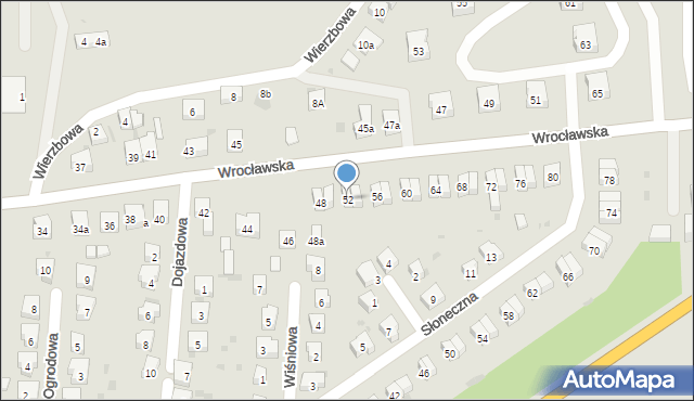 Środa Śląska, Wrocławska, 52, mapa Środa Śląska