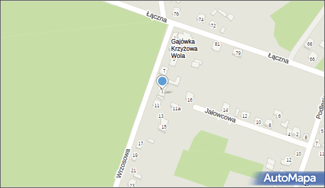 Starachowice, Wrzosowa, 9d, mapa Starachowic