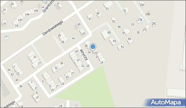 Starogard Gdański, Wryczy Józefa, ks. ppłk., 22, mapa Starogard Gdański