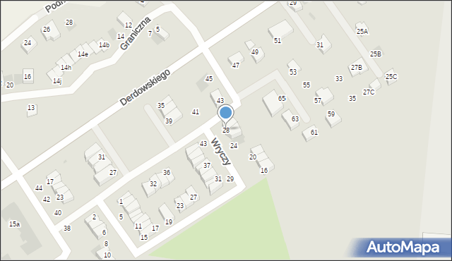 Starogard Gdański, Wryczy Józefa, ks. ppłk., 28, mapa Starogard Gdański