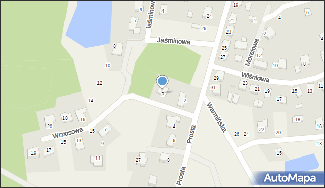 Stawiguda, Wrzosowa, 2, mapa Stawiguda