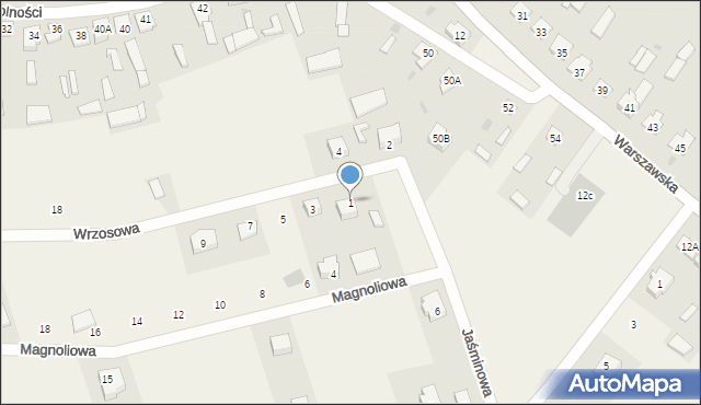 Stegna, Wrzosowa, 1, mapa Stegna