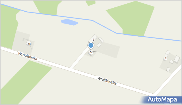 Stradomia Dolna, Wrocławska, 6a, mapa Stradomia Dolna