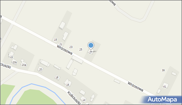 Straduny, Wrzosowa, 27, mapa Straduny