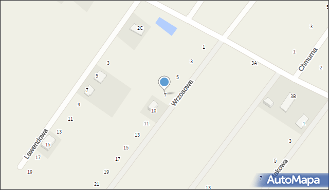 Strużal, Wrzosowa, 7, mapa Strużal