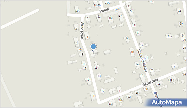 Strzegom, Wrzosowa, 7, mapa Strzegom