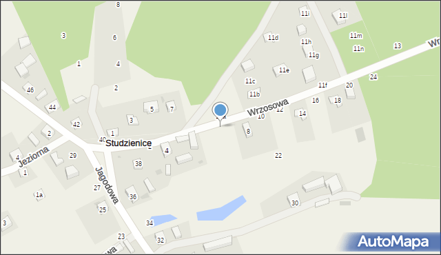 Studzienice, Wrzosowa, 6, mapa Studzienice