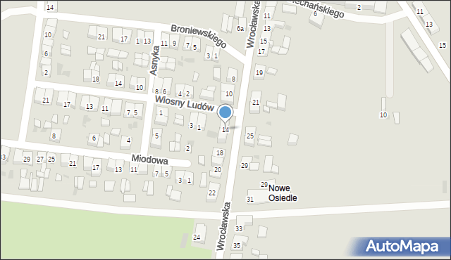 Sulmierzyce, Wrocławska, 14, mapa Sulmierzyce