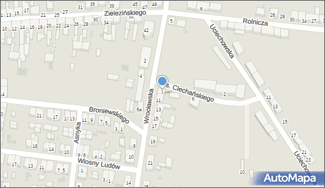 Sulmierzyce, Wrocławska, 9, mapa Sulmierzyce