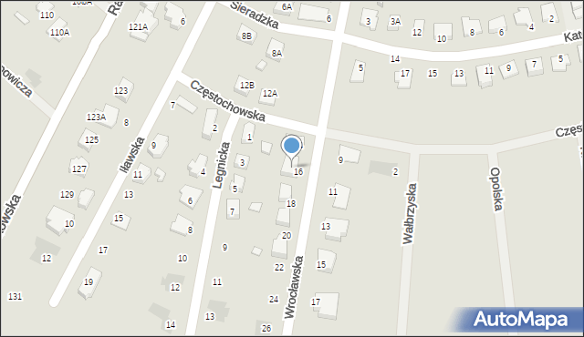 Suwałki, Wrocławska, 16, mapa Suwałk