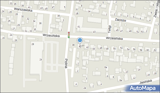 Swarzędz, Wrzesińska, 40, mapa Swarzędz