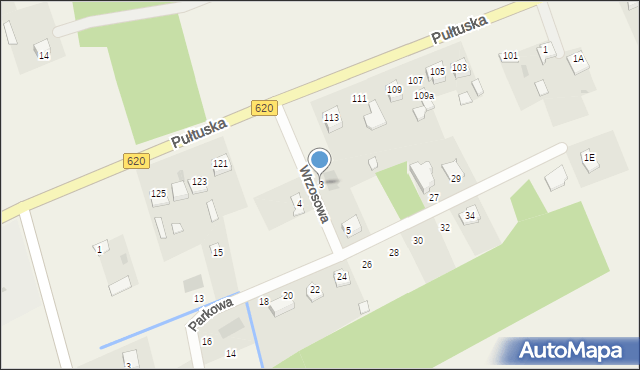 Świercze, Wrzosowa, 3, mapa Świercze