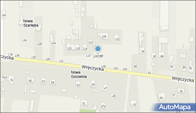 Szarlejka, Wręczycka, 106/108, mapa Szarlejka