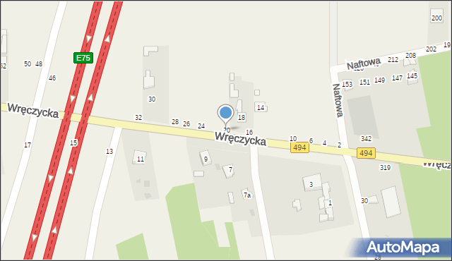 Szarlejka, Wręczycka, 20, mapa Szarlejka