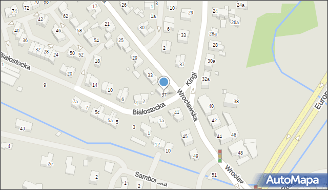 Szczecin, Wrocławska, 37, mapa Szczecina
