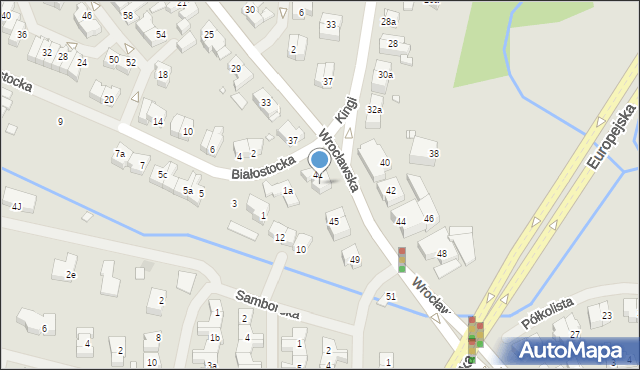 Szczecin, Wrocławska, 43, mapa Szczecina