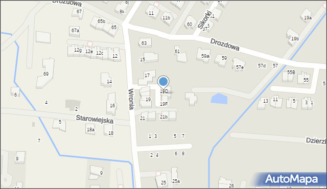 Szczecin, Wronia, 19E, mapa Szczecina